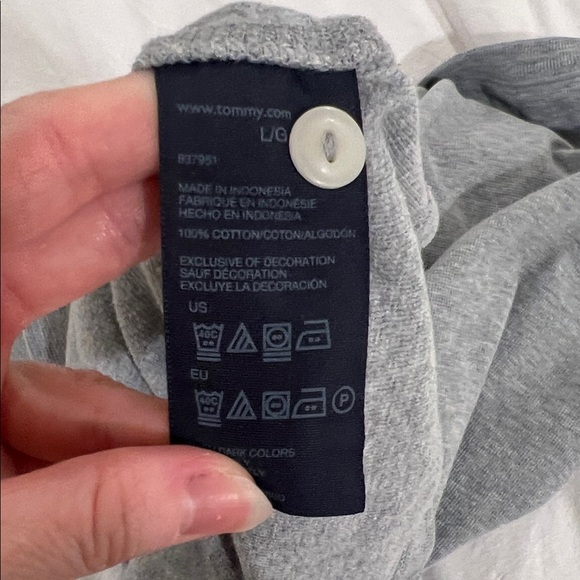 Men's Gray Long Sleeve waffle knit Shirt - Picture 4 of 4